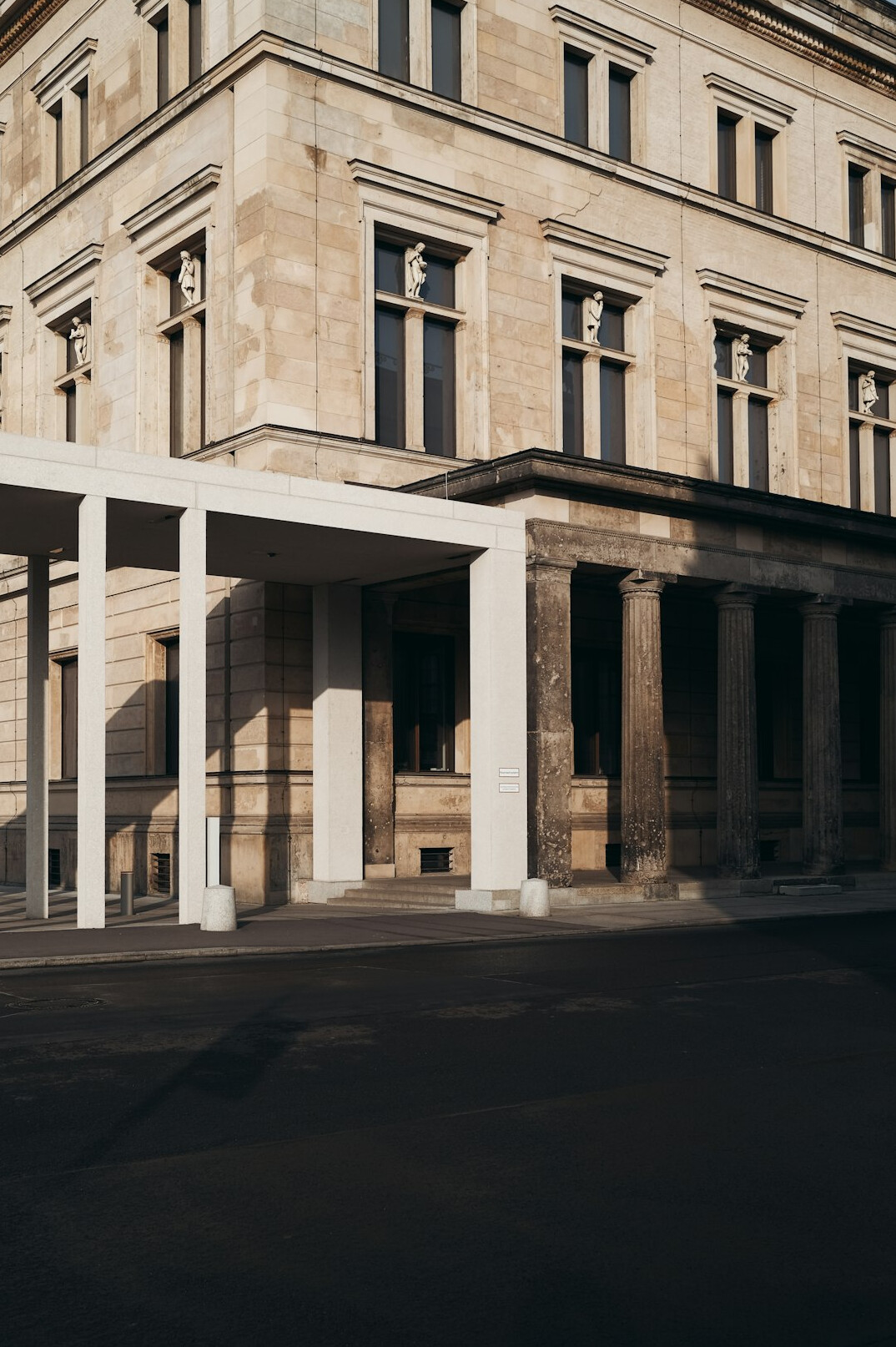 Modern office building exterior in a European city